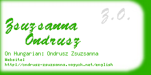 zsuzsanna ondrusz business card